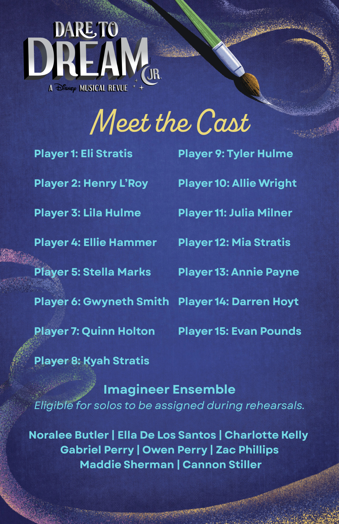 Meet the cast of Disney's Dare to Dream JR